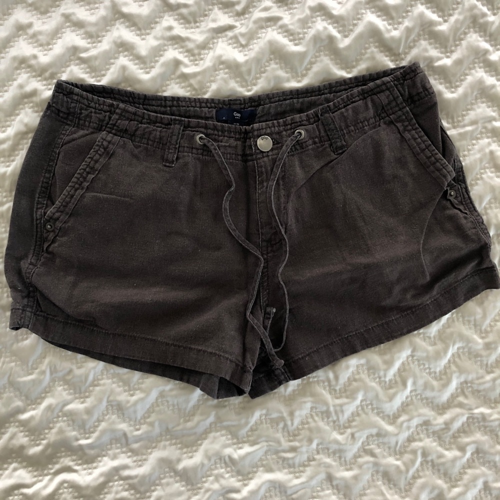 GAP Factory Brown Linen Shorts 10